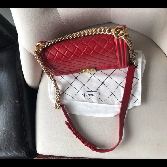 SOLD-Chanel boy bag old medium - Picture 5 of 14